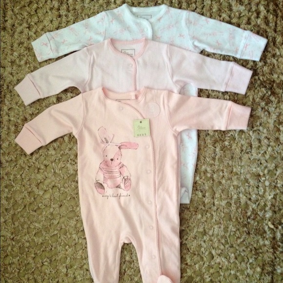 NWT 3-piece Bodysuit with Footie, 3-6mos