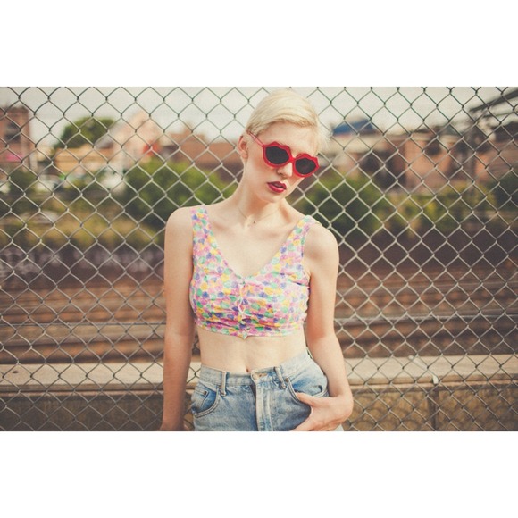 Etsy candy conversation heart crop top - Picture 3 of 4