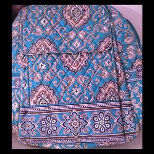 Vera Bradley Large Backpack in Totally Turq