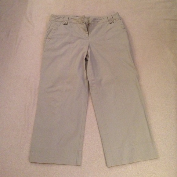 Loft petite khaki capris