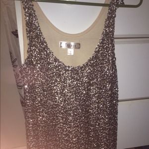 Sequined tank