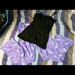 Cute purple puppy/dog pj set NWOT