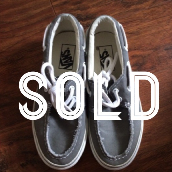 🌈SOLD🌈 Gray Vans