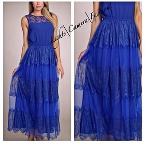 Royal blue lace? Yes please!