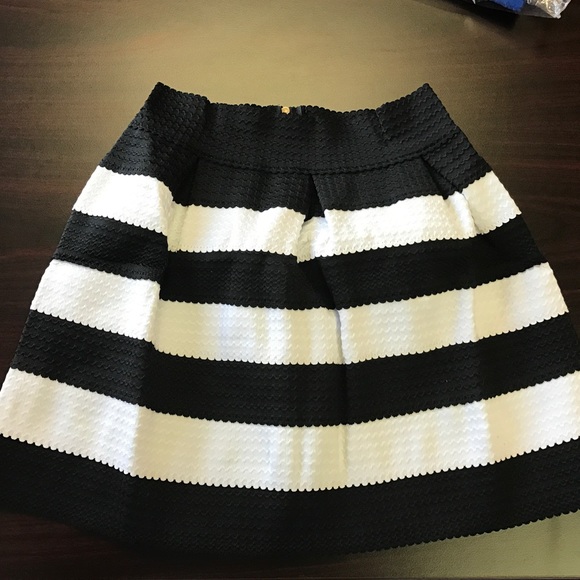 Trendy Black and White Block Skirt - Picture 5 of 6