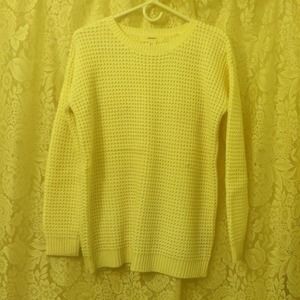 OVERSIZED CREAM WAFFLE SWEATER