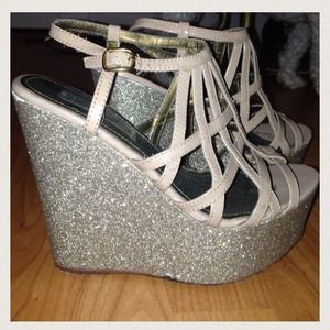 Steve Madden All That Glitters is Gold Wedge