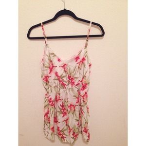 F21 floral romper