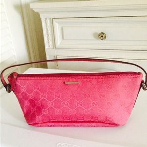 Gucci canvas handbag pink reduce price!!!!