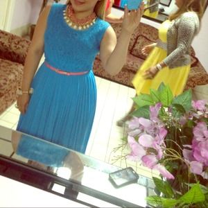 Blue long dress