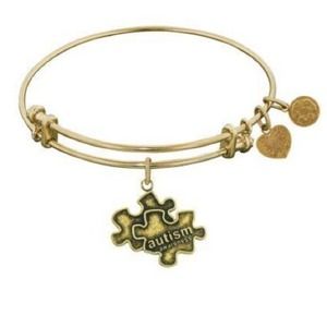 Gold Tone Angelica Autism Charm Bracelet