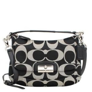 Black coach crossbody purse