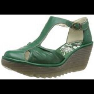 Fly London Yelo Wedge Green