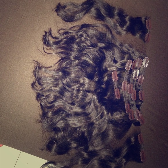 7 clic curly hair 100% human extension