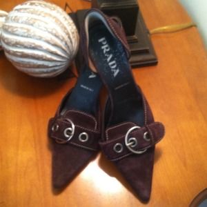 Prada 3in Heel Brown