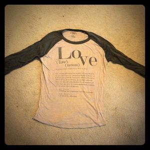 Burnout raglan LOVE tee