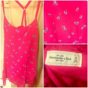 Pink floral racer back Abercrombie&Fitch dress