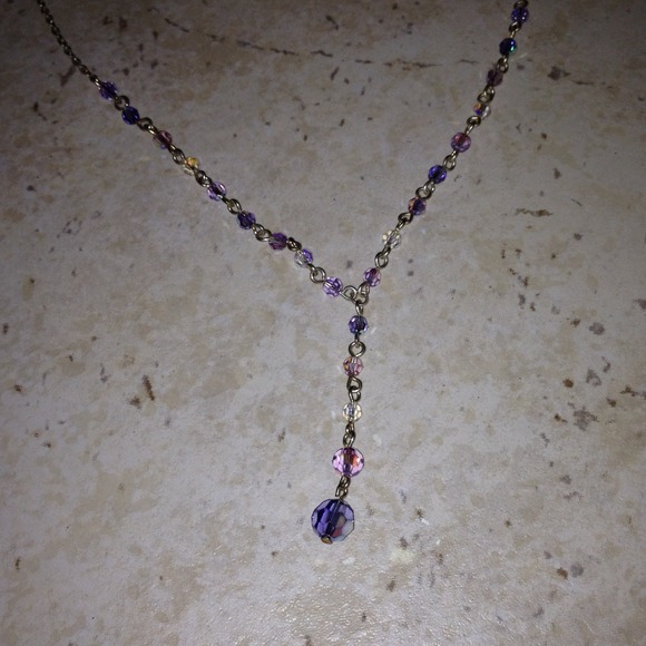 Purple fancy necklace