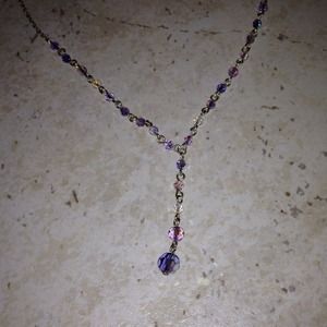 Purple fancy necklace