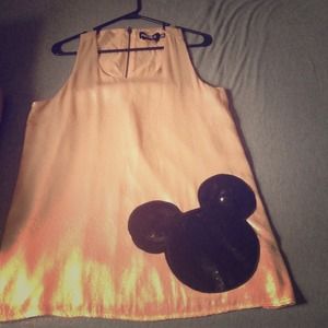 Forever 21 Mickey Inspired Dress Shirt