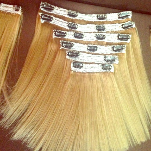 Extension hair blonde