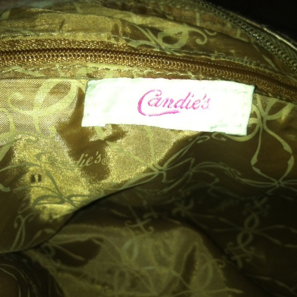 Candies Crescent-Shape Hobo Bronze Bag ON SALE - Picture 3 of 4