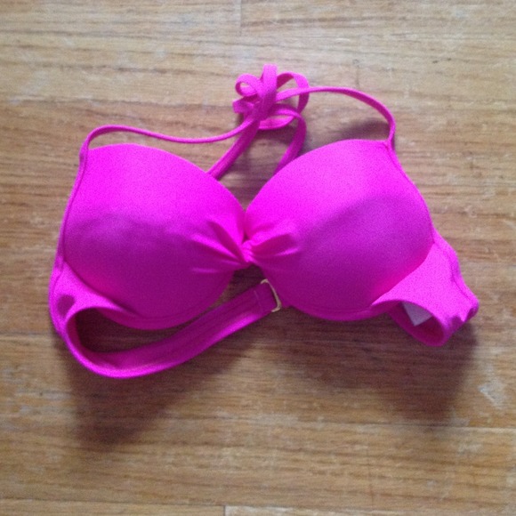 Hot pink bikini top