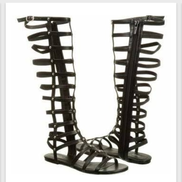 NWT black gladiator sandals