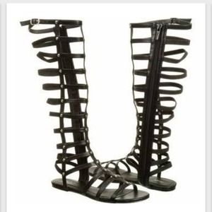 NWT black gladiator sandals