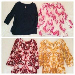 Bundled 100% cotton light weight shirts.