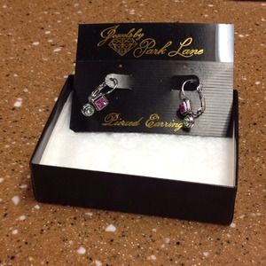 Colored stone earrings