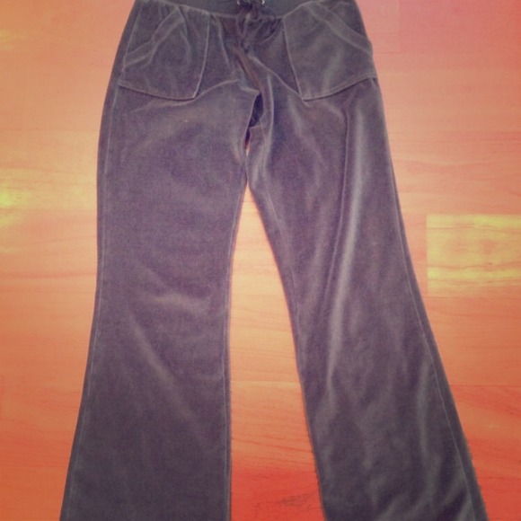 Juicy couture grey snap pocket pants size P