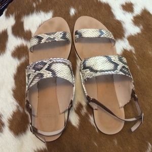 Zara Basic Collection snakeskin sandals