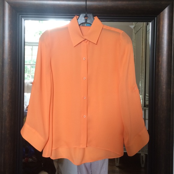 Alice and Olivia silk button down blouse