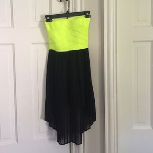 LF strapless high-low dress
