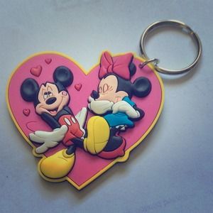 Mickey and Minnie Keychain