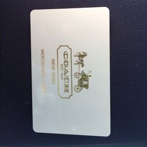 Coach store merchandise credit $85.60