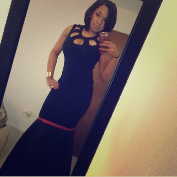 Black formal ball gown