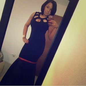 Black formal ball gown