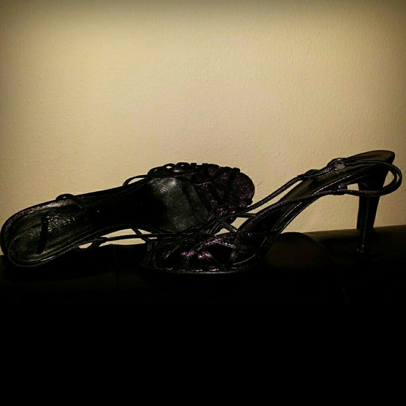 Purple glittery heels