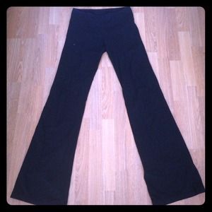 Reverse groove black size 8 long pants