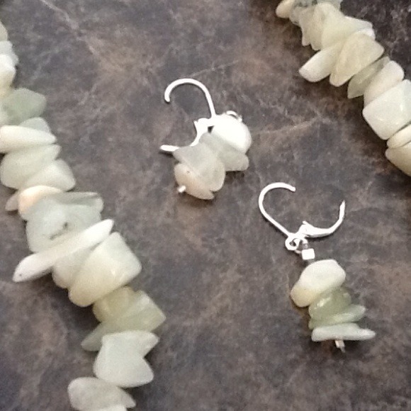 Hand Crafted Mint Quartz 3 PC Set - Picture 2 of 3