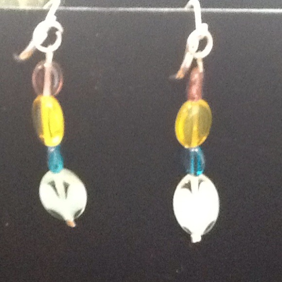 Multi Colored 3 PC Hand Crafted Stone Set - Picture 2 of 3