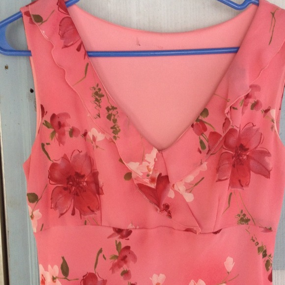 Long Multicolored pink dress - Picture 1 of 3