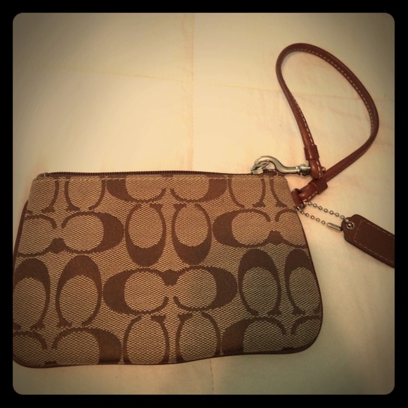 Classic Coach Wristlet