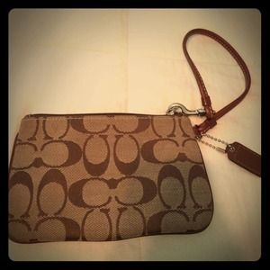 Classic Coach Wristlet