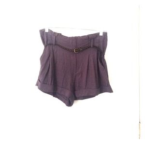 Sparkle & fade paper bag shorts