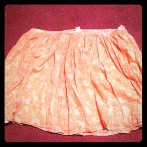 High waisted floral skirt