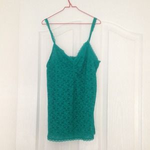 Green Lace Aerie Cami