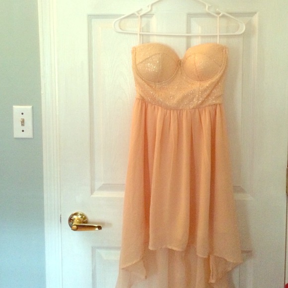 Tobi peach high low dress-NEW!